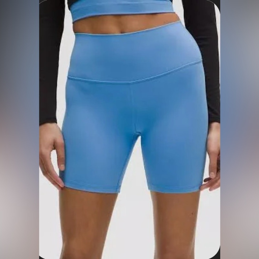 Lululemon Blue High-Rise shorts